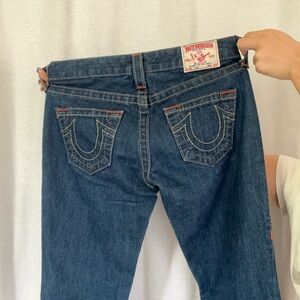 True Religion Denim Size 26 Bootcut detail stitch jeans